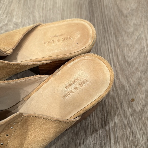 Rag & Bone Weiss Dune Suede Studded Mules - Picture 3 of 5